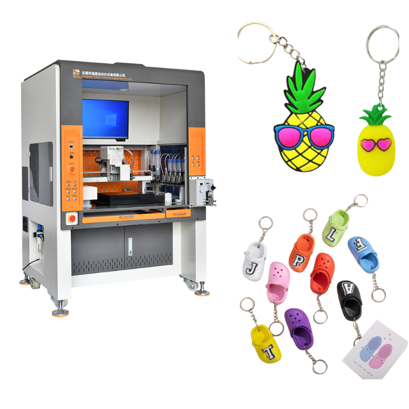 Custom Independence Day soft pvc rubber patch  filling machine